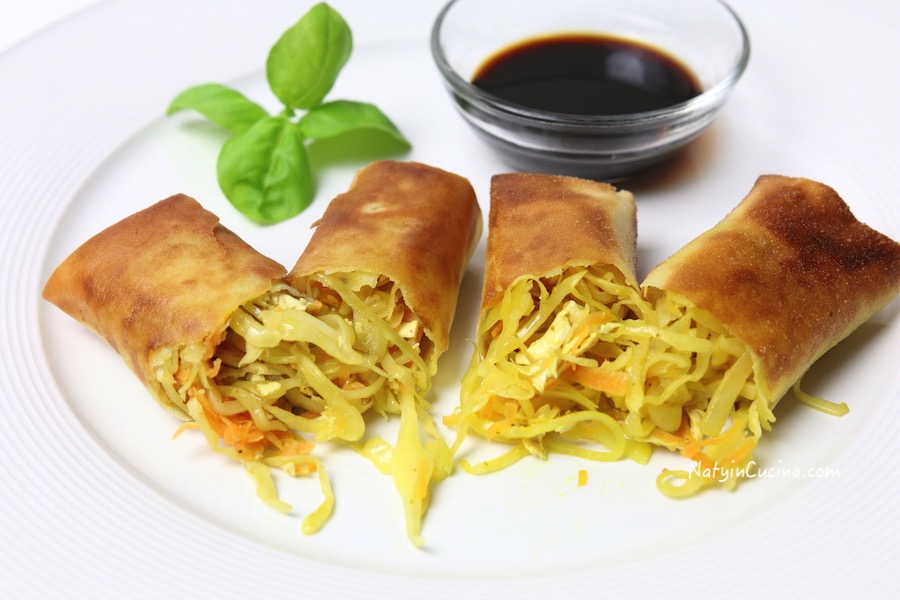 involtini primavera,involtini di verza al curry